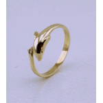 Arany delfines gyűrű
