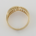 Arany cirkonköves gyűrű