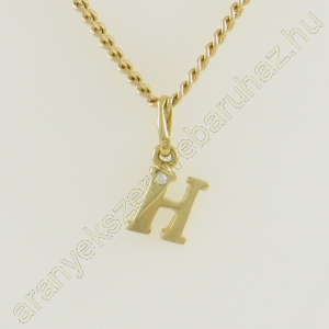 Arany H betűmedál